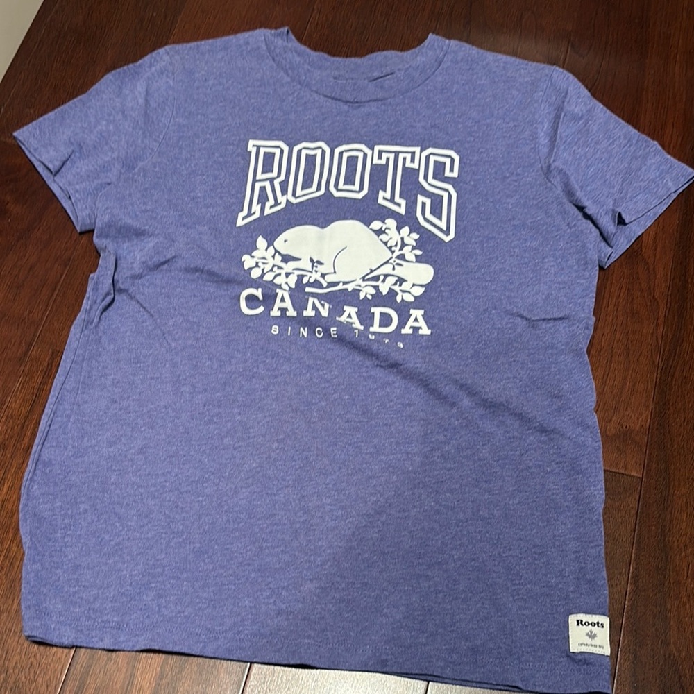 Roots Purple Short Sleeve Tee Casual Style